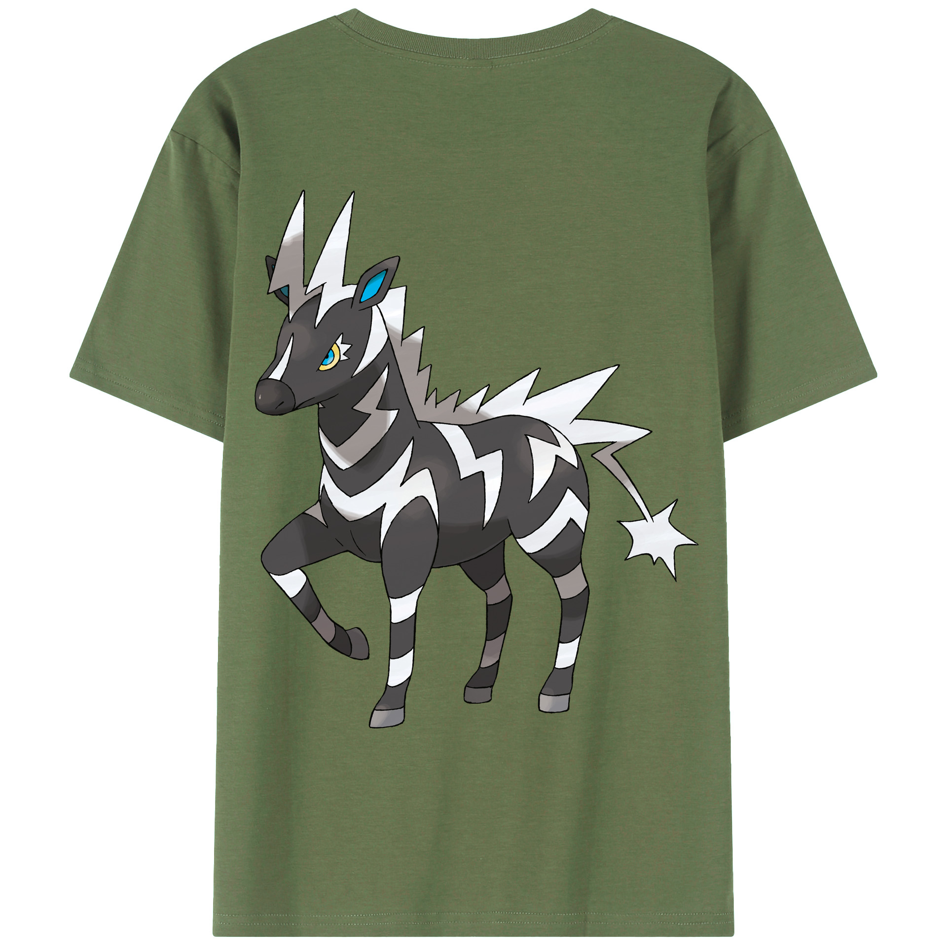 （画像用） ポケットモンスター Pokémon 綿100％ メンズ半袖Tシャツ（バックプリント） 通気性